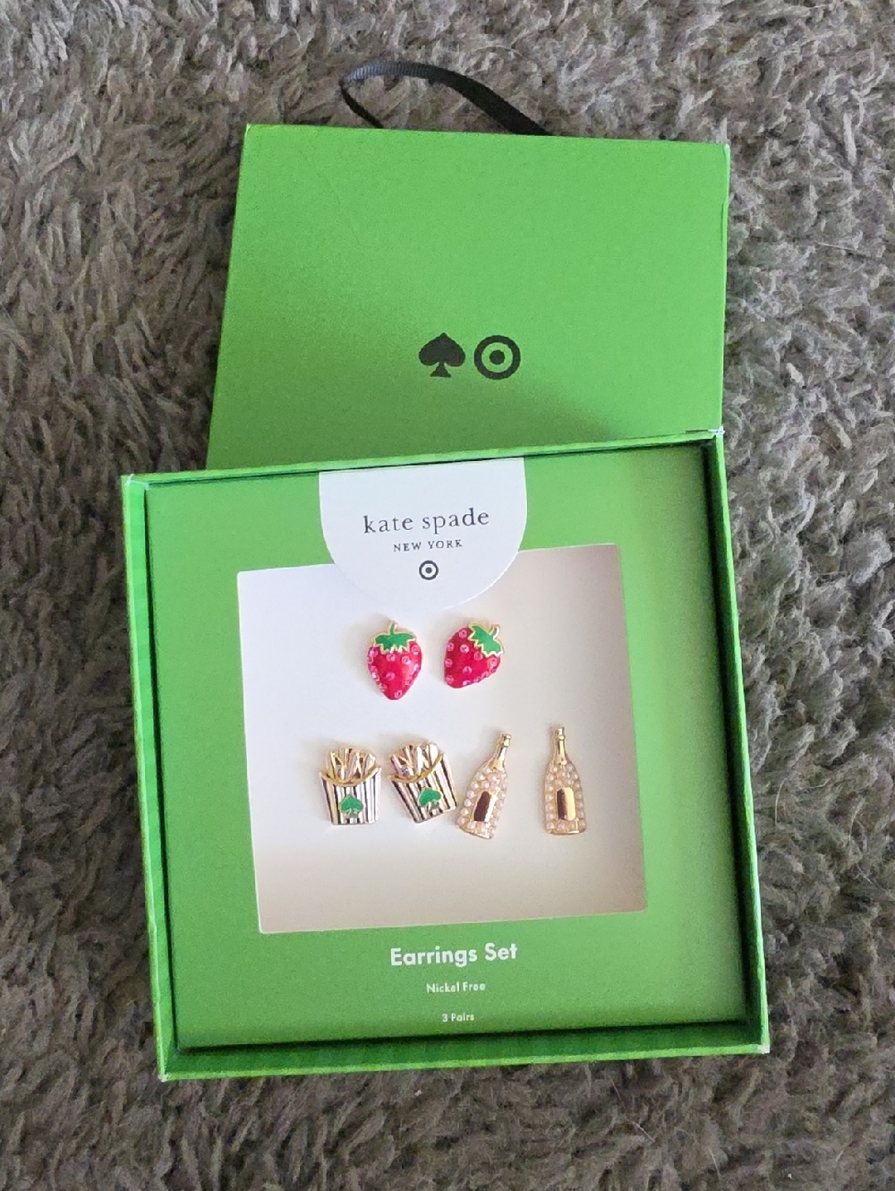 NIB Kate SpadeXTarget 3 Pc Earrings